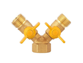 Butterfly handle double internal tooth gas ball valve