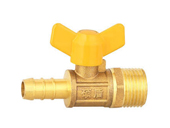 Butterfly handle single mouth external teeth gas ball valve