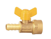 Butterfly handle single mouth internal tooth gas ball valve